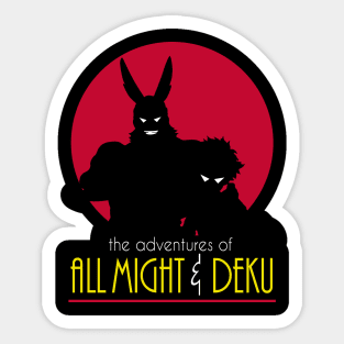 The Adventures of All Might & Deku Sticker